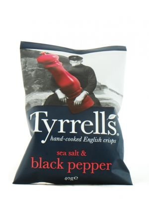 Tyrrell's Patatine Sea Salt &  Black Pepper  Gr 40