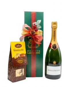 Confezione Regalo Singola Champagne Bollinger E Cioccolatini