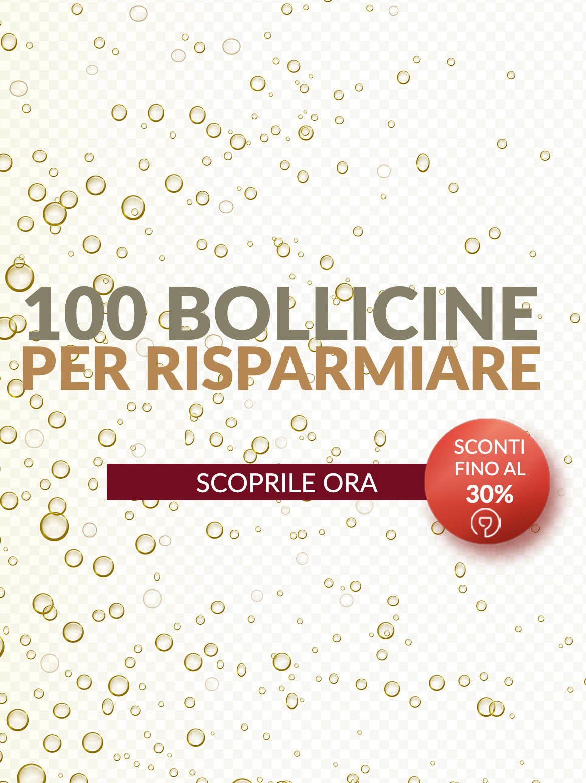 100 bollicine in promo